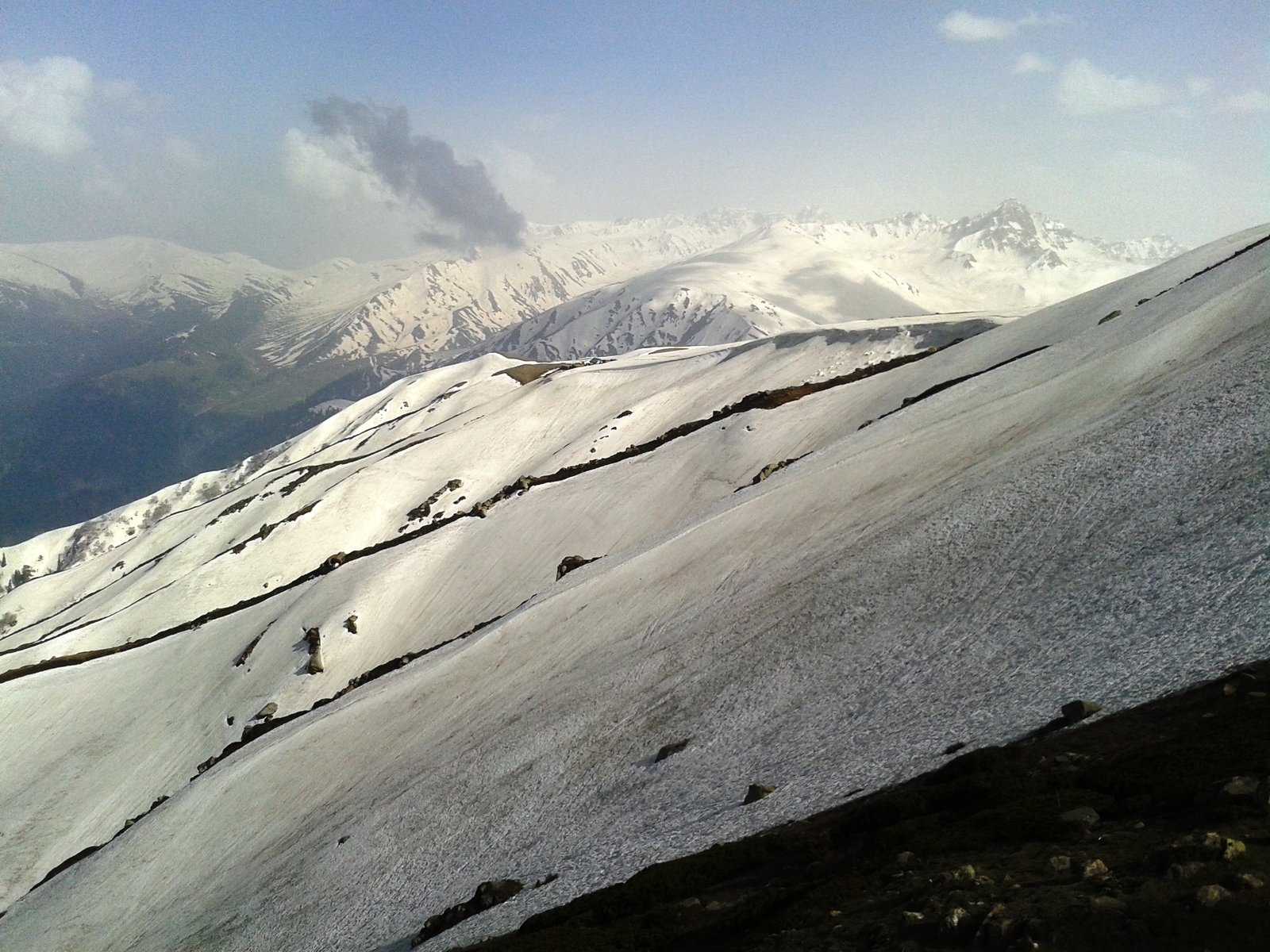 Gulmarg Kashmir mountain landscape and scenic meadow