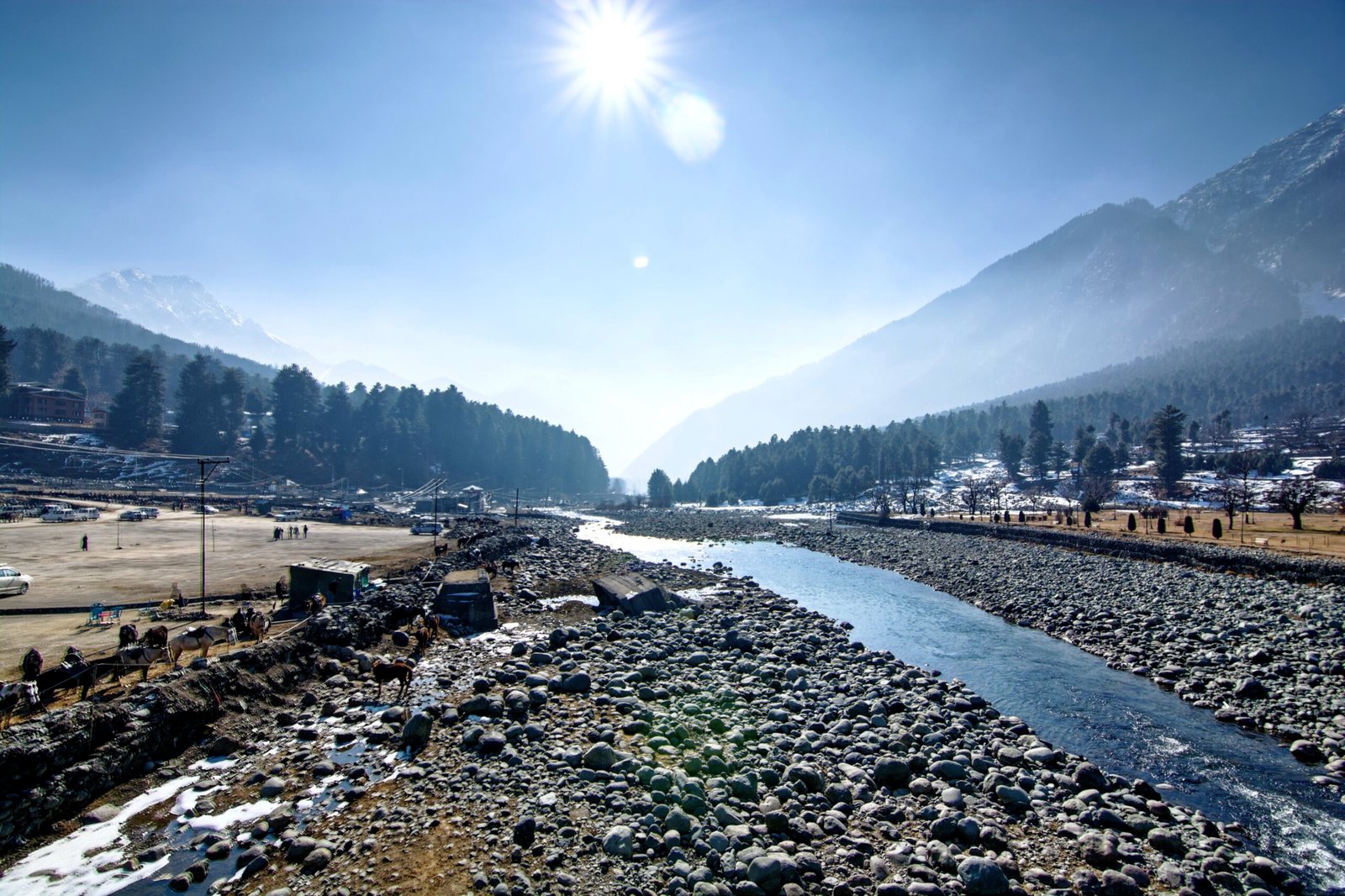 Lidder River in Pahalgam Kashmir valley