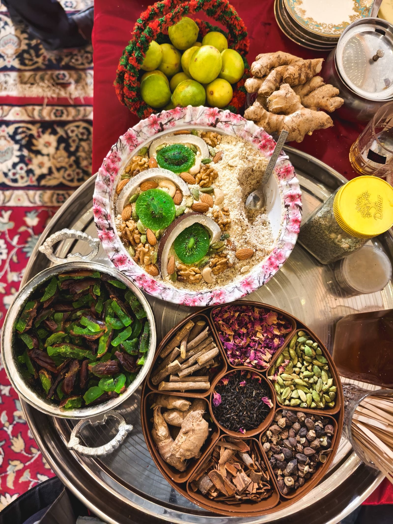 Traditional Kashmiri Wazwan feast and local cuisine