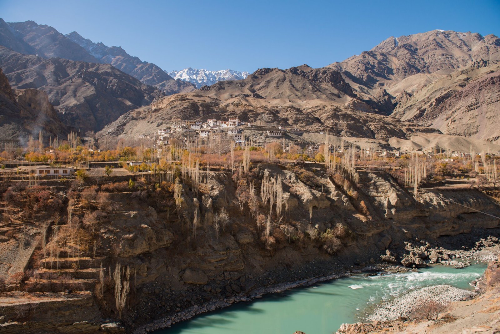 Ladakh in August with scenic villages and mountain landscapes