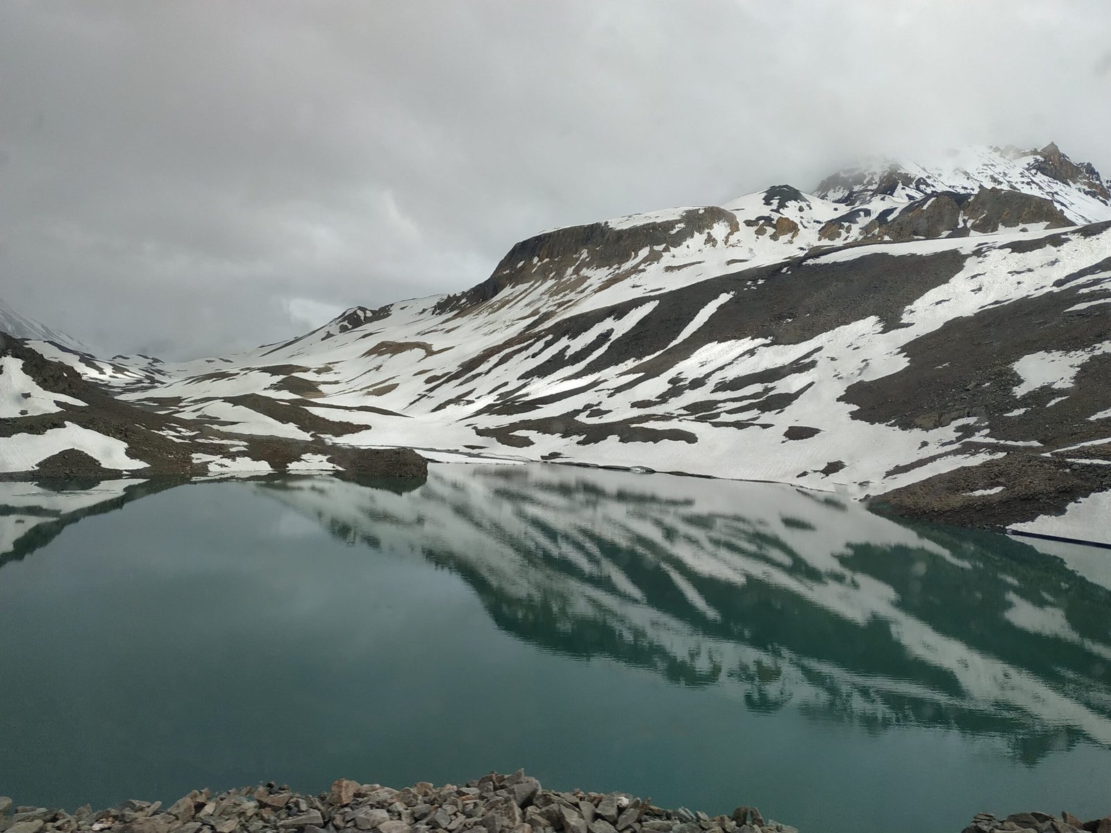 Ladakh in December with snow-covered mountains and winter landscapes