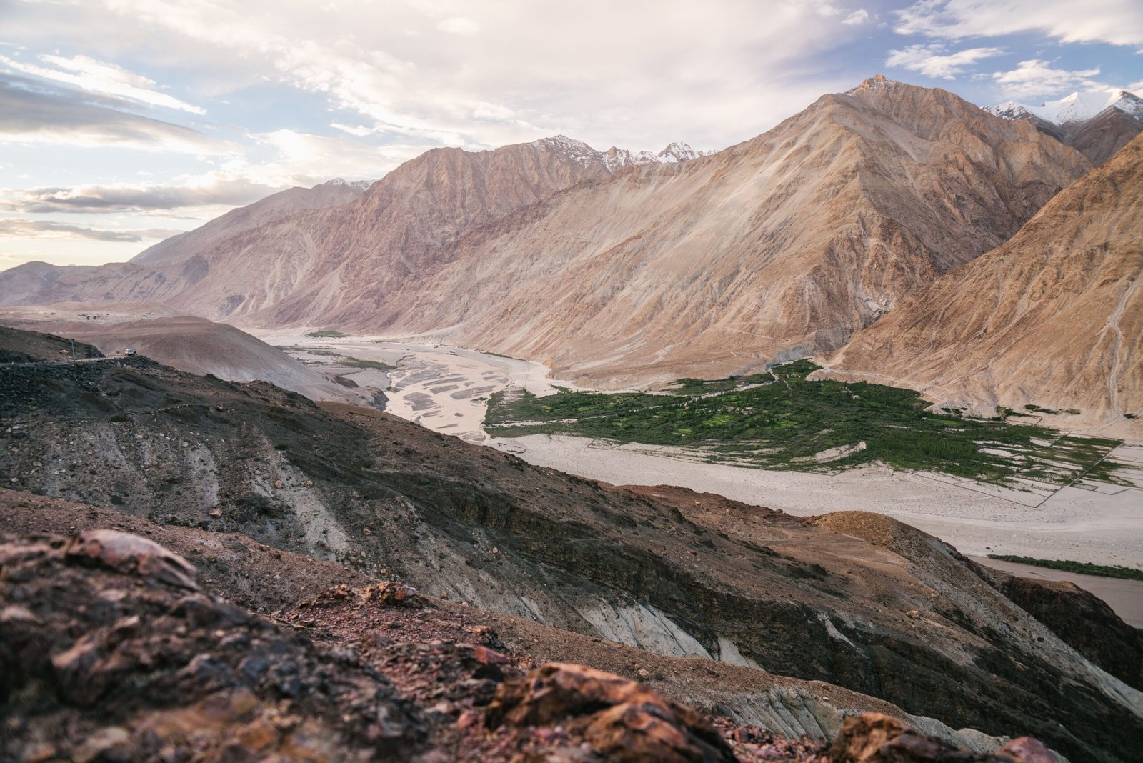 Ladakh in May with scenic mountain landscapes during early summer
