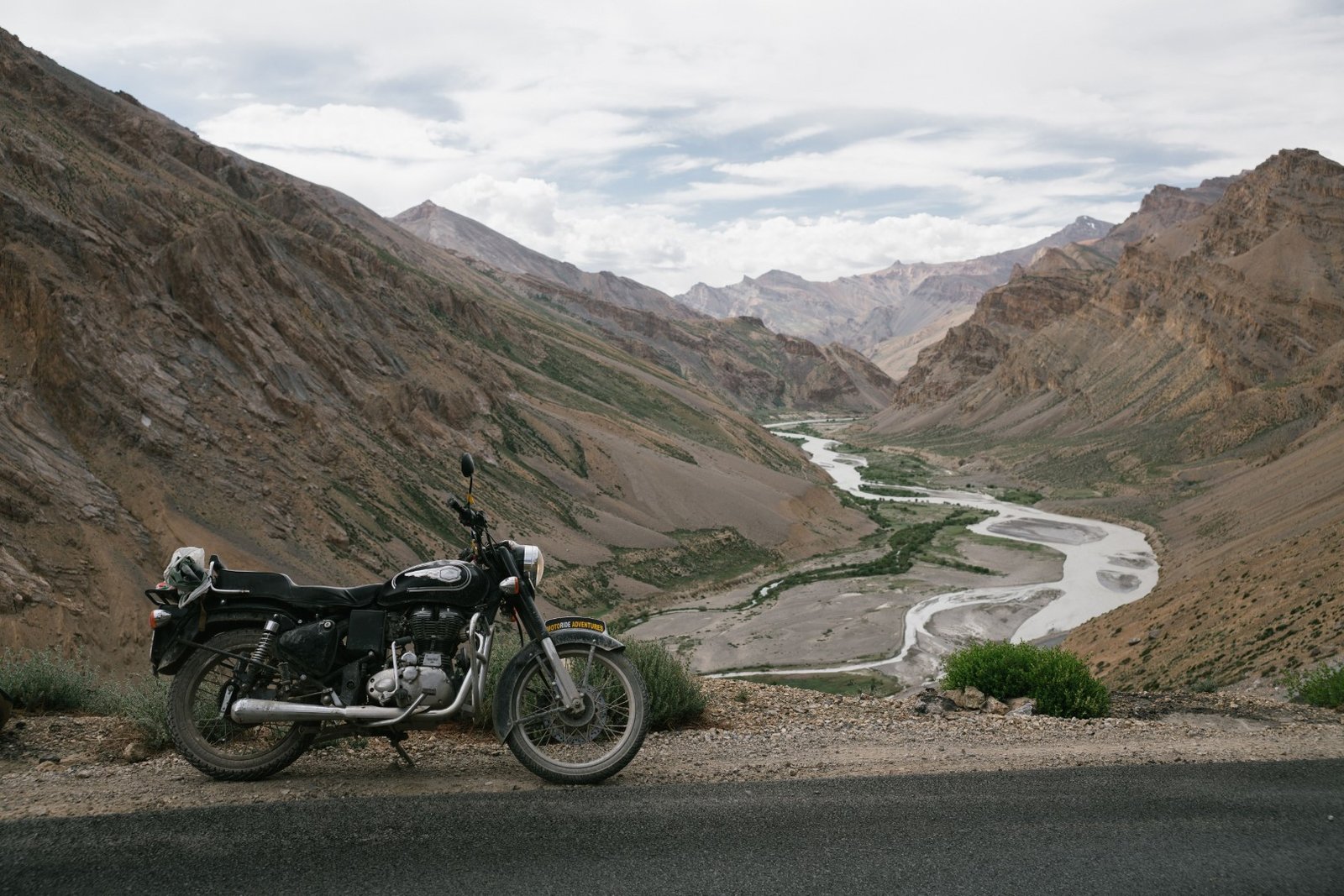 Leh Ladakh bike trip through Nubra Valley and Pangong Lake mountain roads